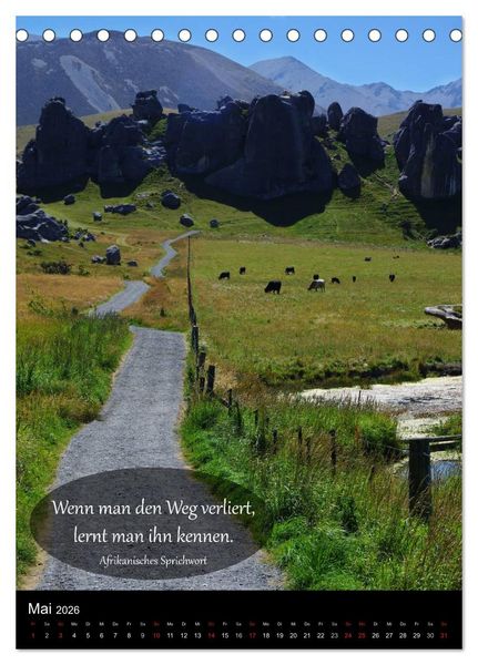 Produktbild: Neuseeland - Ein Land steht Kopf (Tischkalender 2026 DIN A5 hoch), CALVENDO Monatskalender
