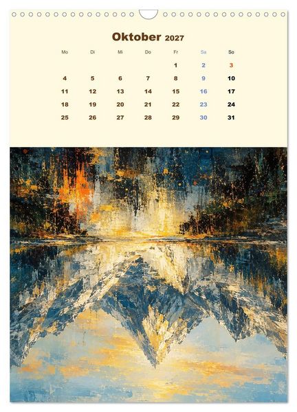 Produktbild: Upside Down Gem&auml;lde - Gespiegelte Landschaften (Wandkalender 2027 DIN A3 hoch), CALVENDO Monatskalender