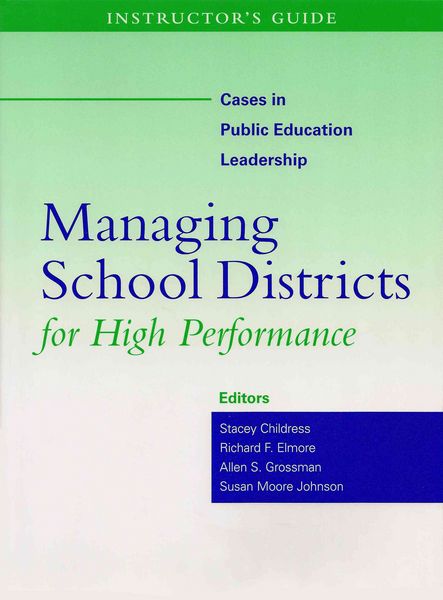 Produktbild: Instructor's Guide to Managing School Districts for High Performance