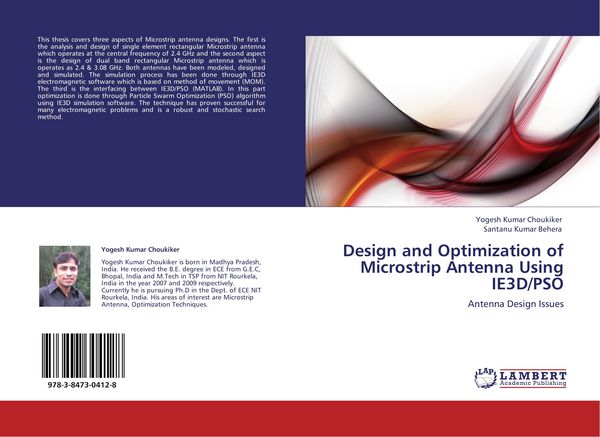 Produktbild: Design and Optimization of Microstrip Antenna Using IE3D/PSO