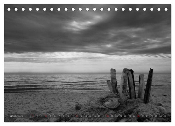Produktbild: 54&deg;54'57"N 8&deg;19'51"E SYLT (Tischkalender 2026 DIN A5 quer), CALVENDO Monatskalender