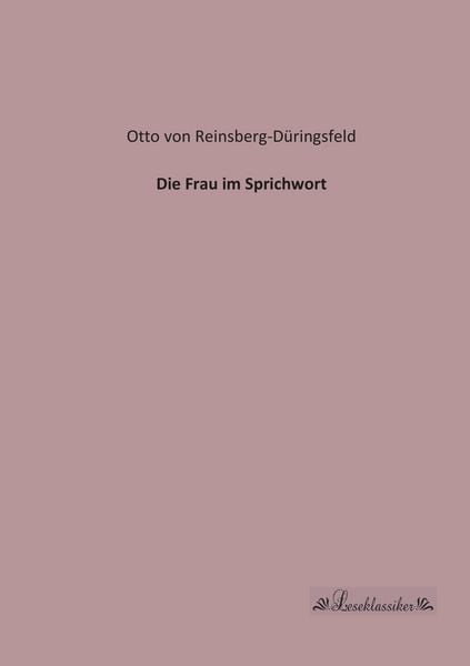 Produktbild: Die Frau im Sprichwort