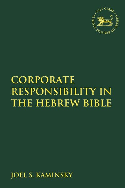Produktbild: Corporate Responsibility in the Hebrew Bible