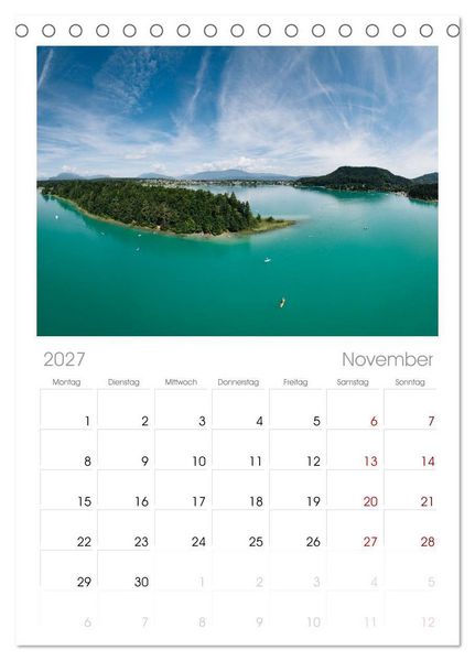 Produktbild: Tischplaner 2027 - Der wundersch&ouml;ne Faaker See in K&auml;rnten (A5 Tischkalender zum Aufstellen) CALVENDO