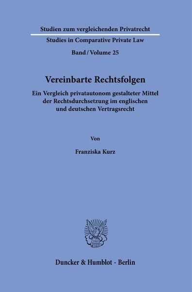 Produktbild: Vereinbarte Rechtsfolgen