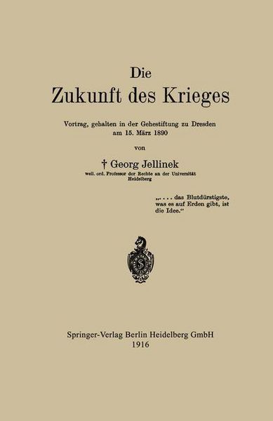 Produktbild: Die Zukunft des Krieges