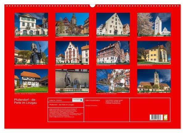 Produktbild: Pfullendorf - die Perle im Linzgau (Wandkalender 2027 DIN A2 quer), CALVENDO Monatskalender