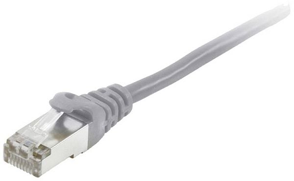 Produktbild: Equip 605504 RJ45 Patchkabel CAT 6 S/FTP 5.00m Grau vergoldete Steckkontakte 1St.