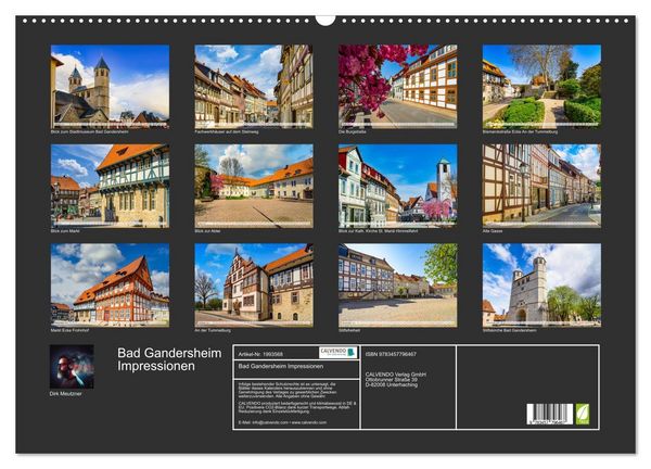 Produktbild: Bad Gandersheim Impressionen (Wandkalender 2026 DIN A2 quer), CALVENDO Monatskalender