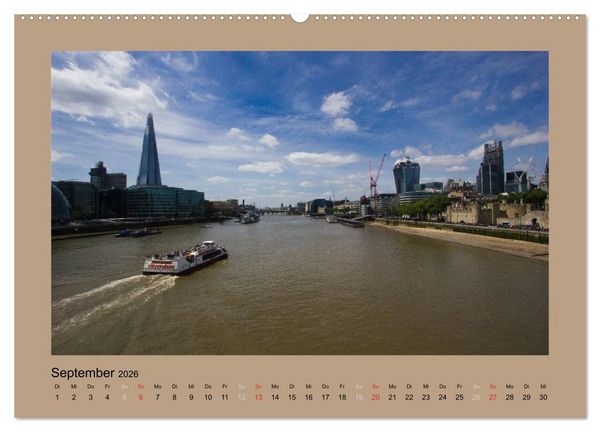 Produktbild: London (hochwertiger Premium Wandkalender 2026 DIN A2 quer), Kunstdruck in Hochglanz