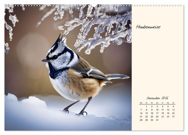 Produktbild: Meisen richtig erkennen (Wandkalender 2026 DIN A2 quer), CALVENDO Monatskalender
