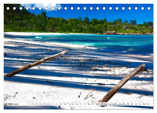 Produktbild: Seychellen - Paradies im Indischen Ozean (Tischkalender 2026 DIN A5 quer), CALVENDO Monatskalender