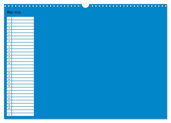 Produktbild: Bunter Bastelkalender (Wandkalender 2026 DIN A3 quer), CALVENDO Monatskalender
