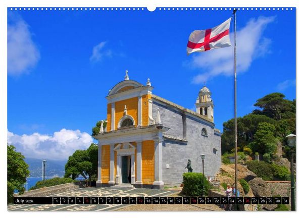 Produktbild: Riviera di Levante The Coast of Liguria (High Quality Premium Wall Calendar 2026 DIN A2 landscape),CALVENDO 12 Month Wall Calendar