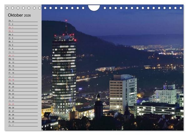 Produktbild: Jena in Th&uuml;ringen (Wandkalender 2026 DIN A4 quer), CALVENDO Monatskalender