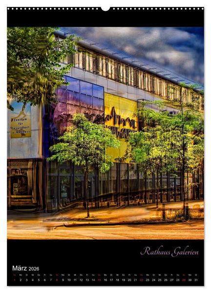 Produktbild: Herten - Digital gemalt (hochwertiger Premium Wandkalender 2026 DIN A2 hoch), Kunstdruck in Hochglanz
