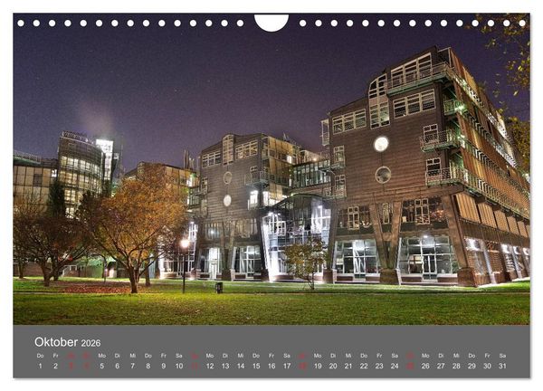 Produktbild: Nightwalk - Hamburg (Wandkalender 2026 DIN A4 quer), CALVENDO Monatskalender