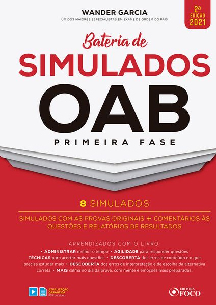 Produktbild: Bateria de simulados OAB primeira fase