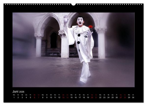Produktbild: Venezianischer Karneval (hochwertiger Premium Wandkalender 2026 DIN A2 quer), Kunstdruck in Hochglanz