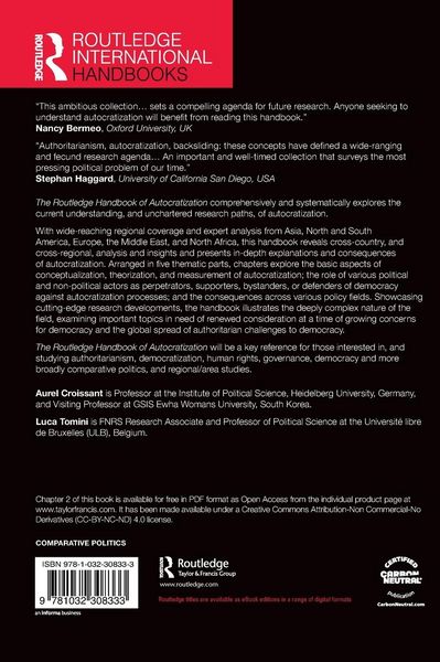 Produktbild: The Routledge Handbook of Autocratization