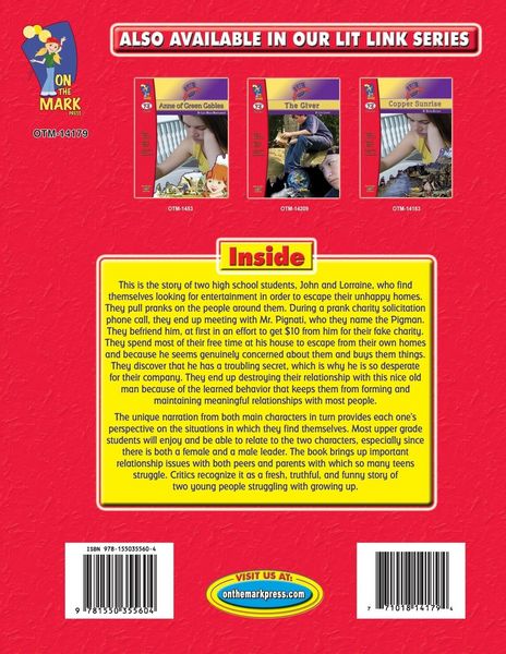 Produktbild: The Pigman, by Paul Zindel Lit Link/Novel Study Grades 7-8