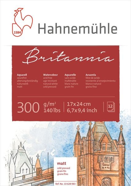 Hahnemühle Papier Britannia, 17 x 24 cm, 300 g/m²