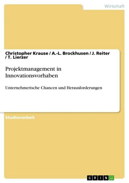 Produktbild: Projektmanagement in Innovationsvorhaben