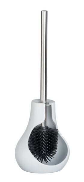 Produktbild: Keramik WC-Garnitur Mod. Drop Neo Wei&szlig; Keramik, WC-B&uuml;rstenhalter