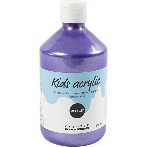 Produktbild: Creativ Company Acrylfarbe Metallic, Metallic, Violett, 500 ml/ 1 Fl.