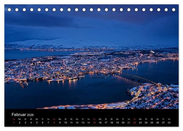 Produktbild: N&auml;chtliche St&auml;dte (Tischkalender 2026 DIN A5 quer), CALVENDO Monatskalender