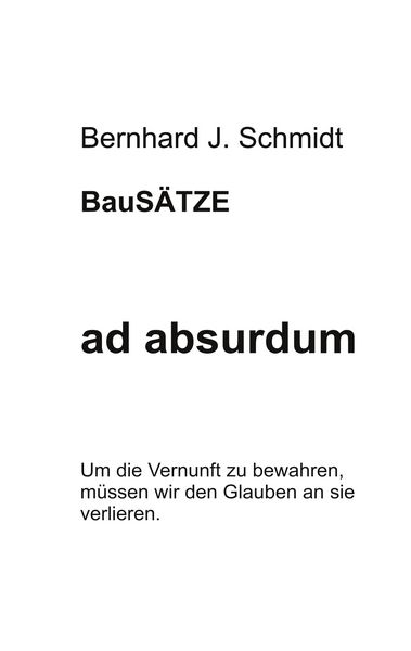 Produktbild: Ad absurdum