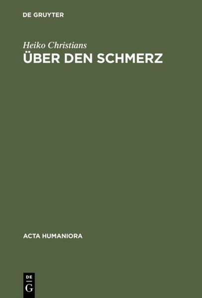 Produktbild: &Uuml;ber den Schmerz