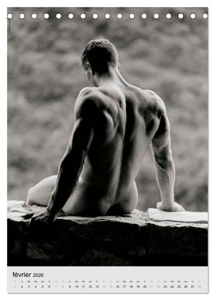 Produktbild: contrastes hommes (Calendrier de bureau 2026 DIN A5 horizontal), CALVENDO calendrier mensuel