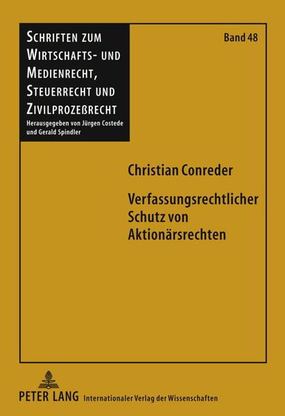 Produktbild: Verfassungsrechtlicher Schutz von Aktionaersrechten