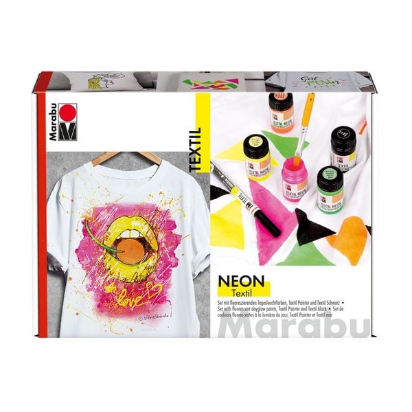 Marabu Textil Neon Set 4x15ml