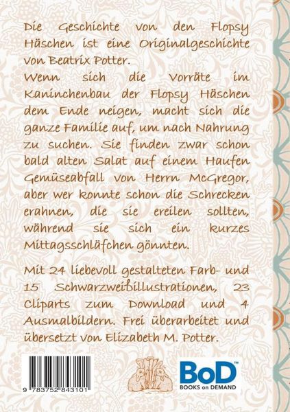Produktbild: Die Geschichte von den Flopsy H&auml;schen (inklusive Ausmalbilder und Cliparts zum Download)
