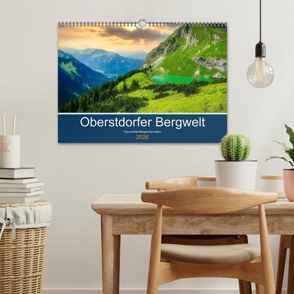 Produktbild: Oberstdorfer Bergwelt (Wandkalender 2026 DIN A3 quer), CALVENDO Monatskalender