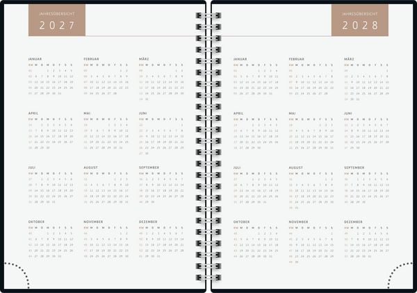 Produktbild: rido/id&eacute; 7021407017 Buchkalender Premium Young Line 2027 "Marble" A5, Papier