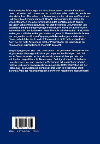 Produktbild: Katecholamine und Vasodilatantien bei Herzinsuffizienz