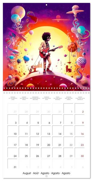 Produktbild: Vibrant Music (Wall Calendar 2026 12 &times; 12 Inch) CALVENDO 12 Month Wall Calendar