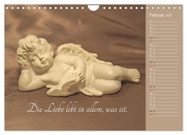 Produktbild: Engel - Die Worte der Liebe (Wandkalender 2027 DIN A4 quer), CALVENDO Monatskalender