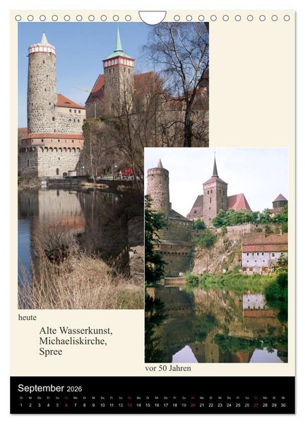 Produktbild: Bautzen vor 50 Jahren und heute (Wandkalender 2026 DIN A4 hoch), CALVENDO Monatskalender