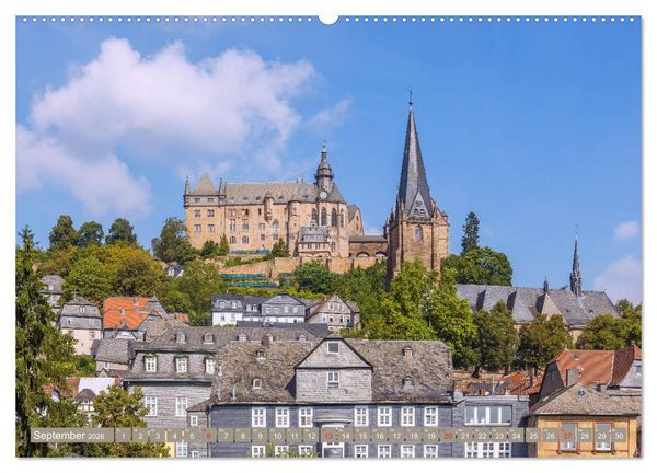 Produktbild: Marburg an der Lahn (Wandkalender 2026 DIN A2 quer), CALVENDO Monatskalender