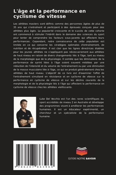 Produktbild: L'&acirc;ge et la performance en cyclisme de vitesse