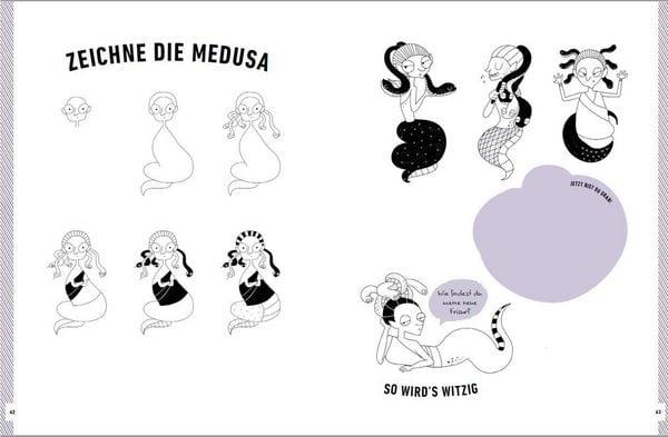 Produktbild: Witzige Fabelwesen zeichnen. Von Alraune bis Zombie, von Drache bis Einhorn - mit vielen individuellen Varianten - f&uuml;r Comic-, Cartoon- und Handlettering-Fans