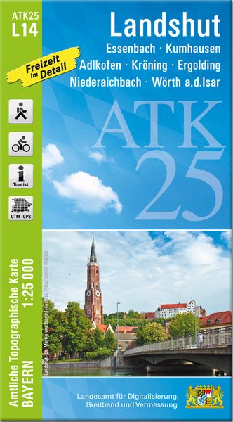 Produktbild: ATK25-L14 Landshut (Amtliche Topographische Karte 1:25000)