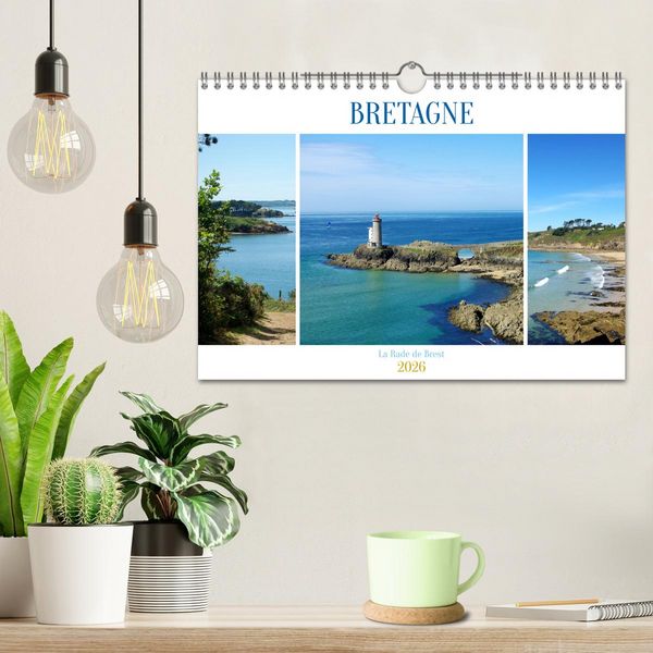 Produktbild: BRETAGNE La Rade de Brest (Calendrier mural 2026 DIN A4 vertical), CALVENDO calendrier mensuel
