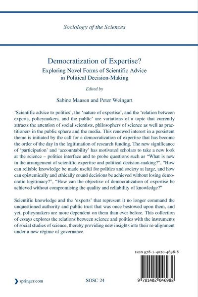 Produktbild: Democratization of Expertise?