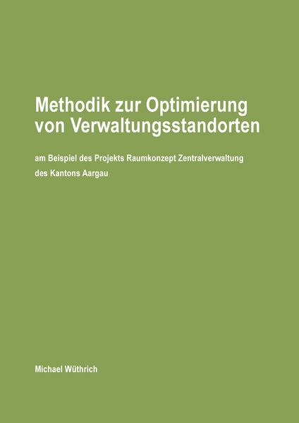 Produktbild: Methodik zur Optimierung von Verwaltungsstandorten