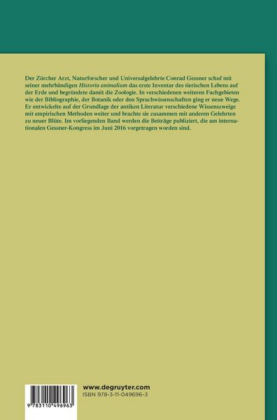 Produktbild: Conrad Gessner (1516-1565)